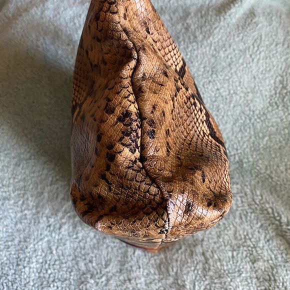 Clare V. Attaché Snake Embossed Goatskin Tote - Picture 9 of 16